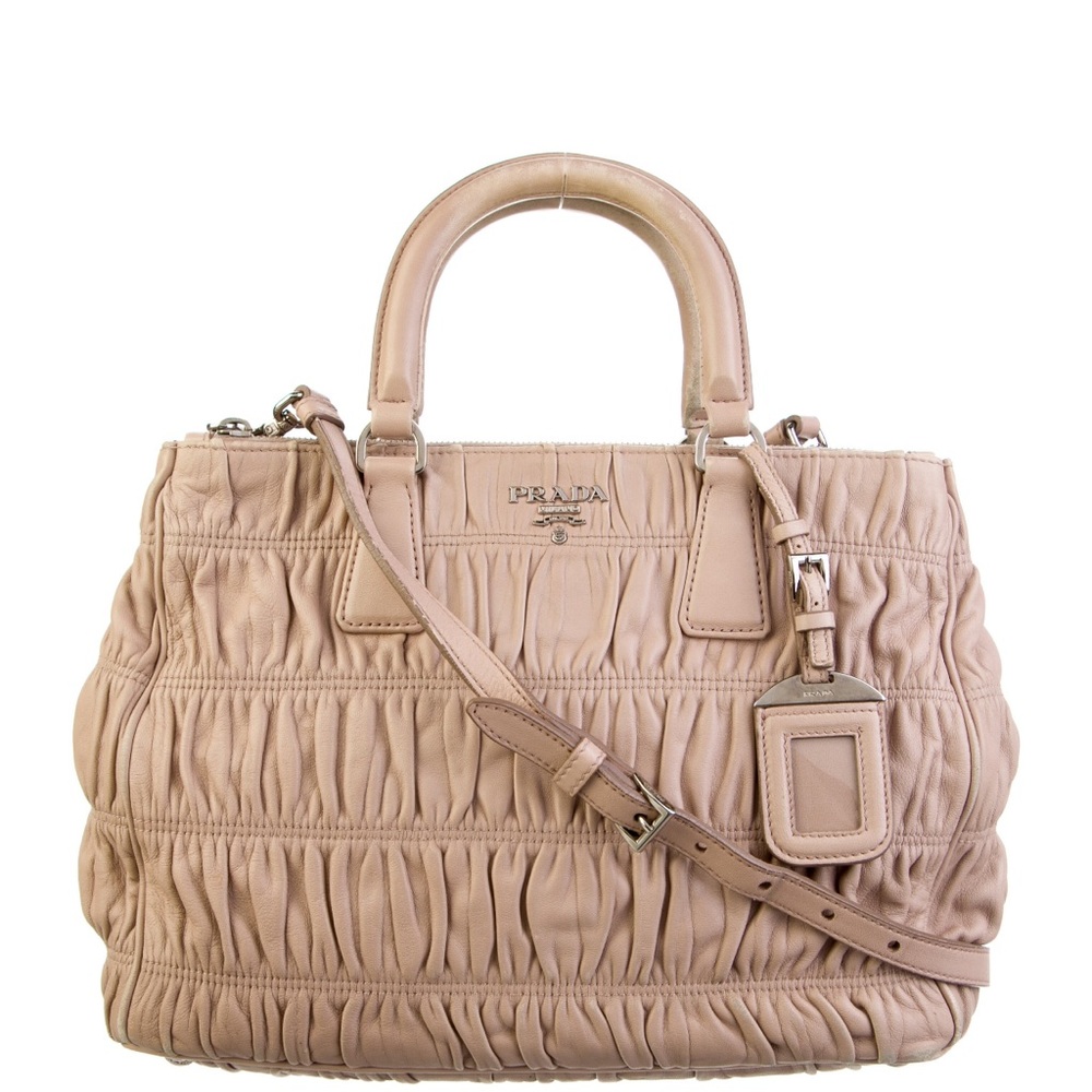 Prada leather Gaufre bag and wallet